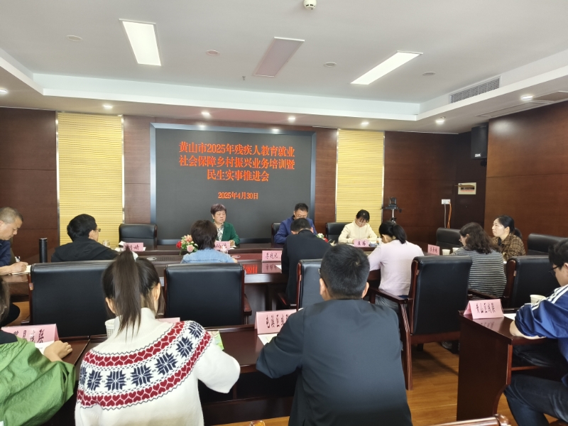 市残联召开2025年残疾人教育就业社会保障乡村振兴业务培训暨民生实事推进会